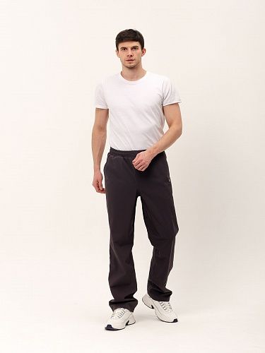 Демисезонные мужские непромокаемые мембранные брюки Норвегия Pro, цвет графит 