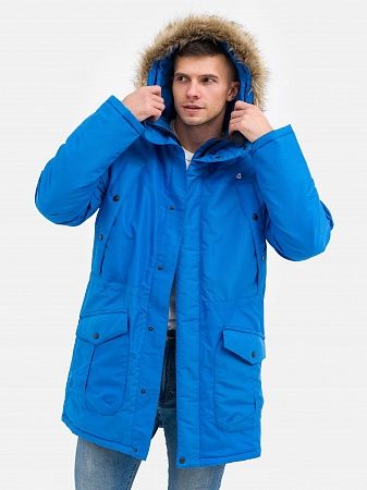 Зимняя мужская мембранная куртка Аляска, голубая
