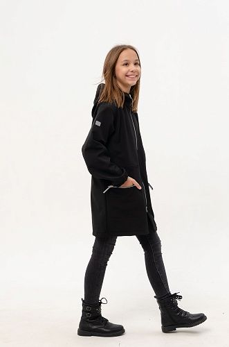 Демисезонная детская мембранная куртка Гуффи, цвет черный 