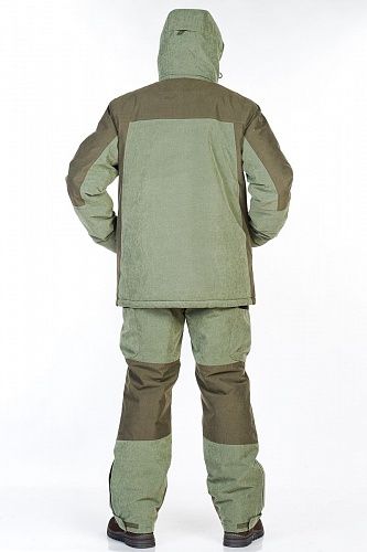 Зимний мужской мембранный костюм, цвет зелень/хаки