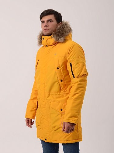 Зимняя мужская мембранная куртка Аляска, горчица