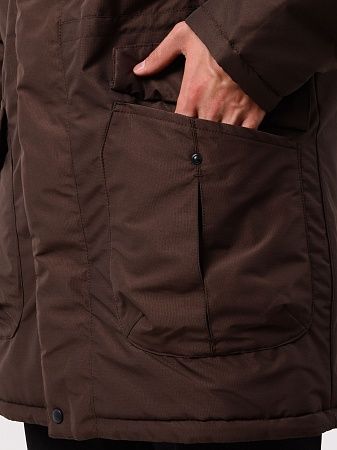 Зимняя мужская мембранная куртка Аляска, шоколад