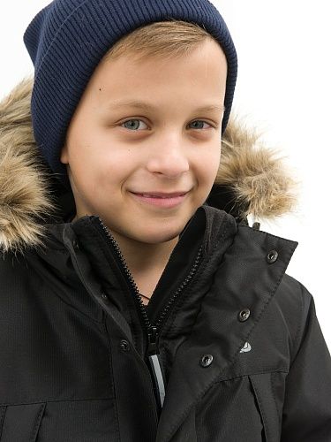 Зимняя детская мембранная куртка Аляска, цвет черный