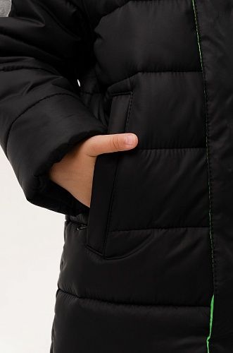 Зимнее детское пальто Каспер, цвет черный 