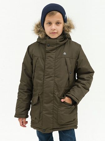 Зимняя детская мембранная куртка Аляска, цвет шоколад