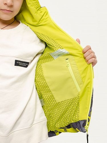 Демисезонная детская мембранная куртка Немо, цвет оазис/лайм