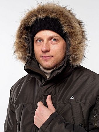 Зимняя мужская мембранная куртка Аляска, цвет шоколад