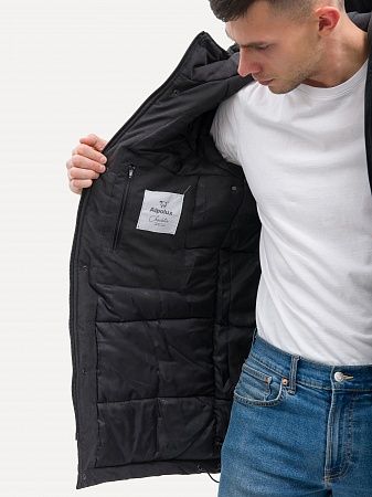 Зимняя мужская мембранная куртка Утес, черная