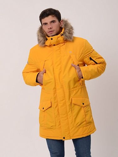 Зимняя мужская мембранная куртка Аляска, горчица