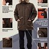 Зимняя мужская мембранная куртка Аляска, цвет хаки