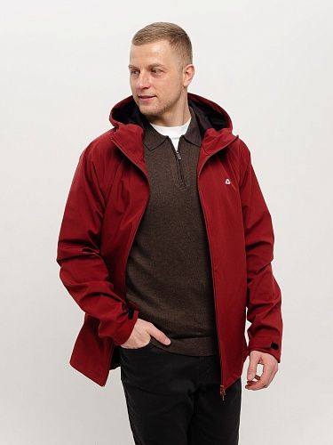 Демисезонная мужская куртка 241371 Pro, цвет бургундия