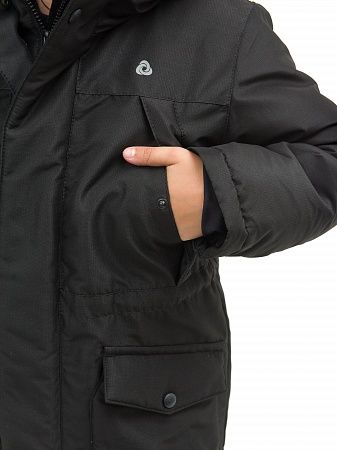 Зимняя детская мембранная куртка Аляска, цвет черный