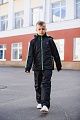 Демисезонный детский спортивный костюм Зарница, цвет черный 