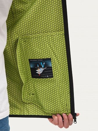 Летняя мужская мембранная куртка Арго, цвет криптек/лайм