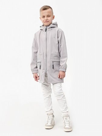 Демисезонная детская мембранная куртка Гуффи, цвет серый туман