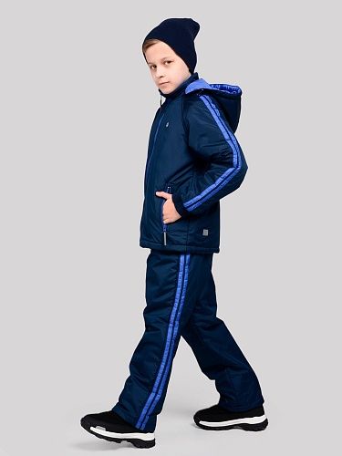 Демисезонный детский спортивный костюм Зарница, цвет синий