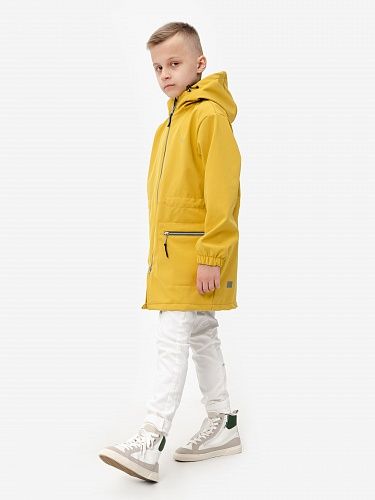 Демисезонная детская мембранная куртка Гуффи, цвет горчица