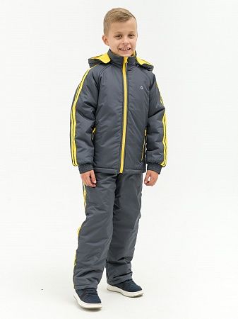 Спортивный детский костюм &quot;Зарница&quot; Серый/жёлтый