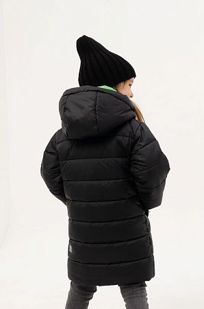 Зимнее детское пальто Каспер, цвет черный 