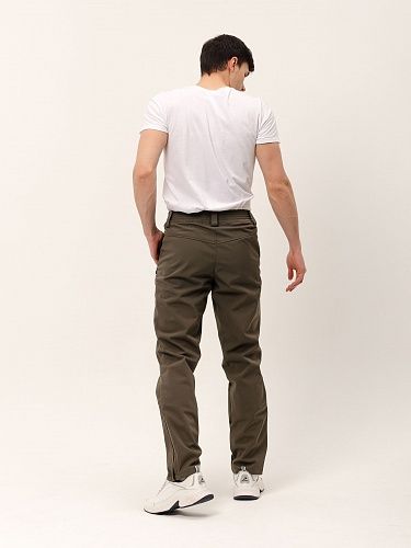 Демисезонные мужские мембранные брюки Софтшелл, цвет светлый хаки