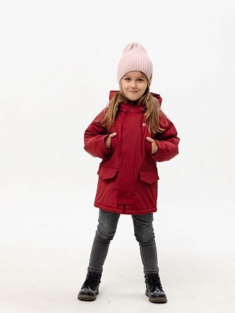 Осенняя детская мембранная куртка &quot;233320&quot; цвет Бургундия