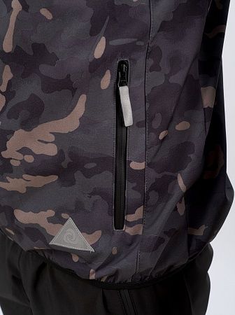 Летняя мужская мембранная куртка Арго, цвет камуфляж/лайм