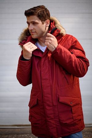 Зимняя мужская мембранная куртка Аляска, бургундия